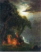 Albert Bierstadt Campfire Site, Yosemite Spain oil painting artist